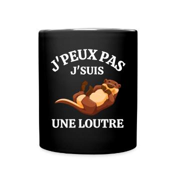 pas du matin, grincheux le matin, lève tard - Mug uni - noir - Devant