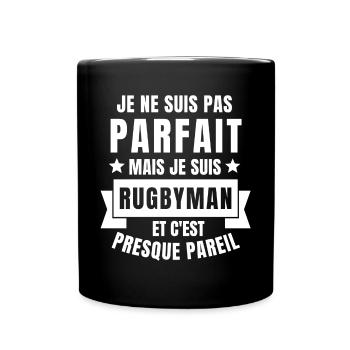rugby, rugby humour, rugby sport - Mug uni - noir - Devant