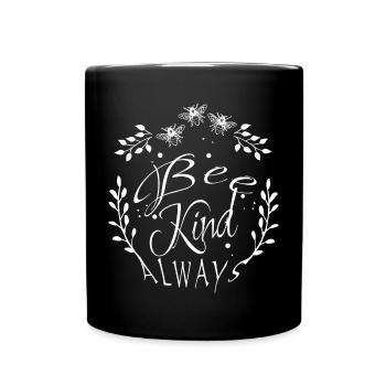 Bee-friendly always bees - Full Colour Mug - black - Front