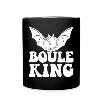 Tenue Boule King Queen pour les joueurs de boules - Mug uni - noir - Devant