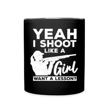 Tireur de pigeons d’argile - Mug uni - noir - Devant