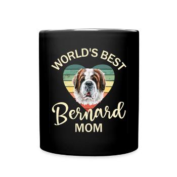 St. Bernard Bernese Mountain Dog - Full Colour Mug - black - Front