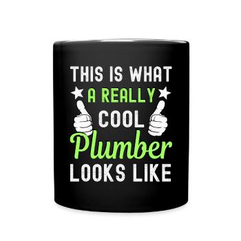 Plumber - Full Colour Mug - black - Front