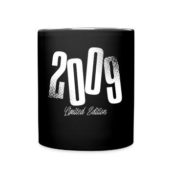 2009 Year of birth Year born - Full Colour Mug - black - Front