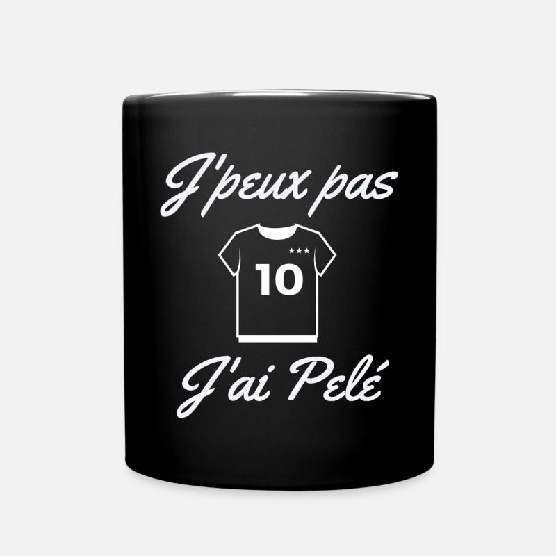 foot, fan de foot, footballeur - Mug uni - noir