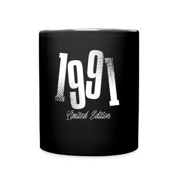 1991 Année de naissance Anniversaire Année de naissance - Mug uni - noir - Devant