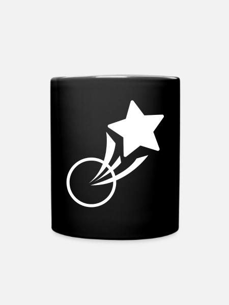 étoile, astre, étoile filante - Mug uni - noir