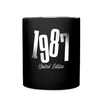 1987 Né en 1987 Anniversaire Année de construction - Mug uni - noir - Devant