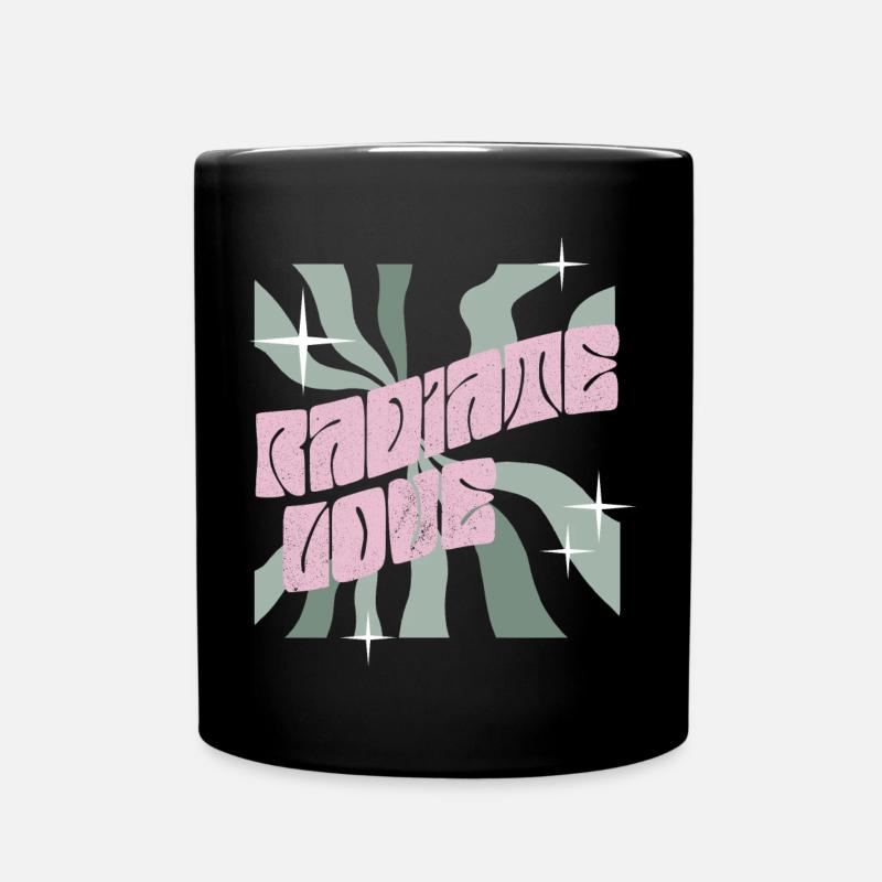 Rayonner l’amour noir - Mug uni - noir