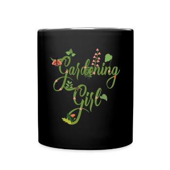 Garten Motiv Gärtner & Gärtnerin Spruch - Tasse einfarbig - Schwarz - Vorne