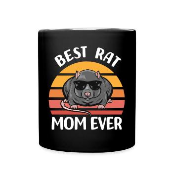 Rat gifts for women | Rat Pet Animals - Full Colour Mug - black - Front