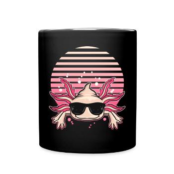 Axolotl Pet | Cadeau d’amphibiens à queue - Mug uni - noir - Devant