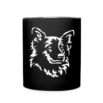 Harzer Fuchs Head "Black Edition" - Full Colour Mug - black - Front