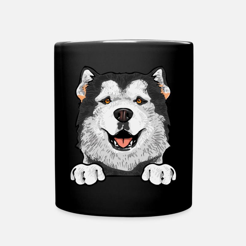 Chien Malamute d’Alaska - Mug uni - noir