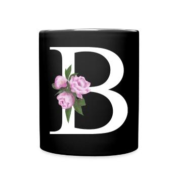 B - Tasse einfarbig - Schwarz - Vorne