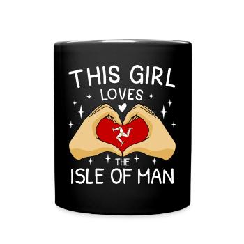 Isle of Man Flagge Triskele Flag of Isle of Man - Tasse einfarbig - Schwarz - Vorne