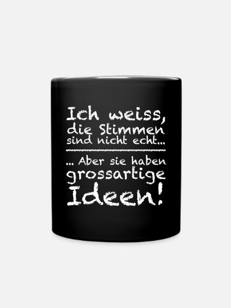 Grossartige Ideen | lustige Sprüche, Sarkasmus - Tasse einfarbig - Schwarz