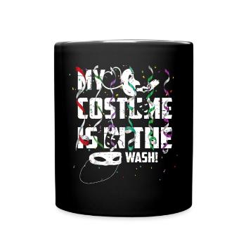 Mes costumes sont dans la lessive - Mug uni - noir - Devant
