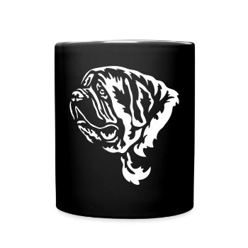 English Mastiff Head "Black Edition" - Full Colour Mug - black - Front