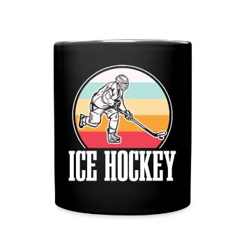 Eishockey Ice Hockey - Tasse einfarbig - Schwarz - Vorne
