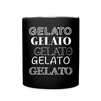 Gelato weiss - Tasse einfarbig - Schwarz - Vorne