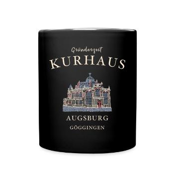 Augsburg Göggingen, Kurhaus, Bayern - Tasse einfarbig - Schwarz - Vorne