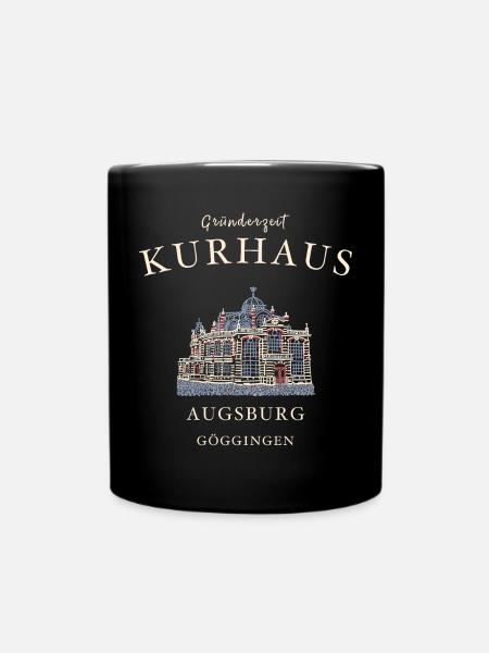 Augsburg Göggingen, Kurhaus, Bayern - Tasse einfarbig - Schwarz