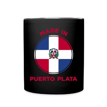 Puerto Plata République dominicaine - Mug uni - noir - Devant