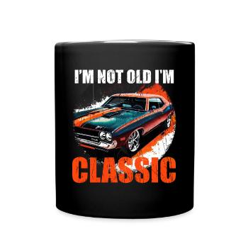 Ich bin nicht alt, ich binein klassiker - Tasse einfarbig - Schwarz - Vorne