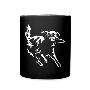 Golden Retriever "Black Edition" - Full Colour Mug - black - Front