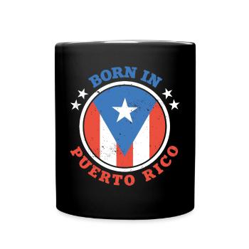 Puerto Rico - Tasse einfarbig - Schwarz - Vorne