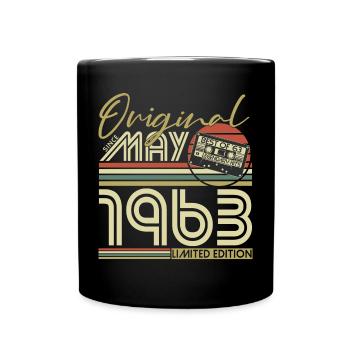 Mai 1963 Vintage Retro Anniversaire - Mug uni - noir - Devant