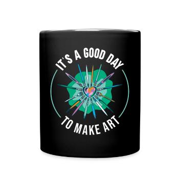 Professeur d’art Drôle de dicteur Cours d’art Cours d’art - Mug uni - noir - Devant