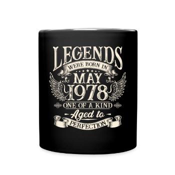 Les légendes sont nées en mai 1978 - Mug uni - noir - Devant