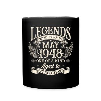 Legenden wurden im Mai 1948 geboren - Tasse einfarbig - Schwarz - Vorne