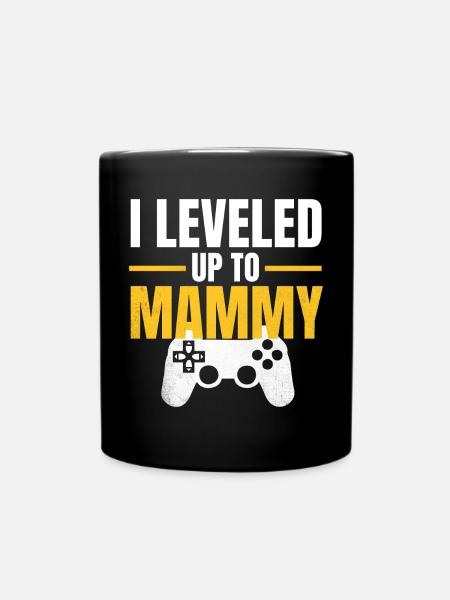 Level Up Mama Gamer - Full Colour Mug - black