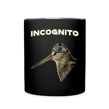Jagd – Waldschnepfen-Fliegerbrille. Inkognito - Tasse einfarbig - Schwarz - Vorne