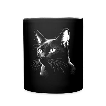 Black Cat Bombay Cat Outfit for - Full Colour Mug - black - Front