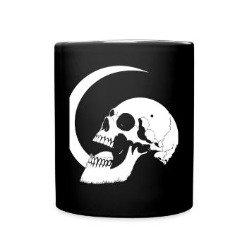 Horreur Crâne Crâne Art Crâne Gothique Heavy Metal - Mug uni - noir - Devant