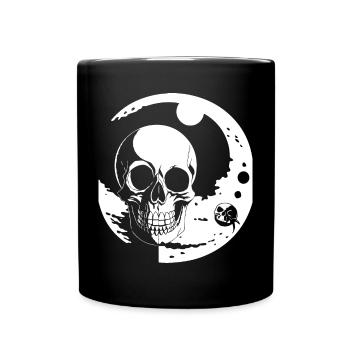 Horreur Crâne Crâne Art Crâne Gothique Heavy Metal - Mug uni - noir - Devant