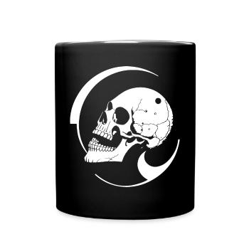 Horreur Crâne Crâne Art Crâne Gothique Heavy Metal - Mug uni - noir - Devant