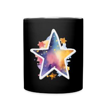 Star - Full Colour Mug - black - Front