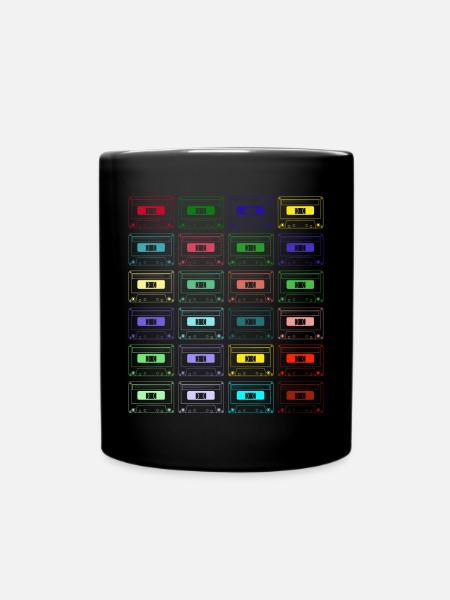Audio Kassette | Musik, Old School, Retro - Tasse einfarbig - Schwarz
