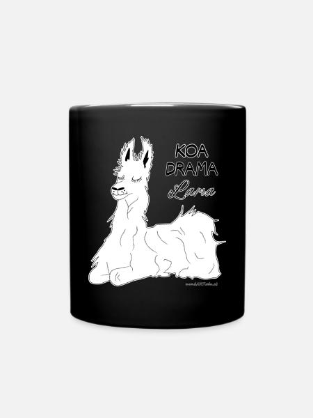 KOA DRAMA Lama - pas de drame Lama, dialecte - Mug uni - noir