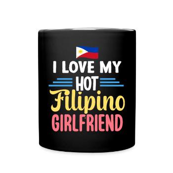 Filipino-Freundin Liebe für philippinische - Tasse einfarbig - Schwarz - Vorne