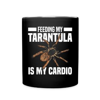 Tarantula Liebhaber | Vogelspinne Tiere Geschenke - Tasse einfarbig - Schwarz - Vorne