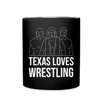 Texas Wrestling Design für stolze texanische Fans - Tasse einfarbig - Schwarz - Vorne