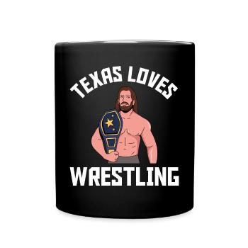 Conception de lutte au Texas pour les fiers fans du Texas - Mug uni - noir - Devant