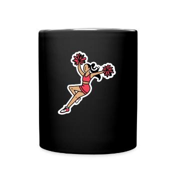 Cheerleading - Tasse einfarbig - Schwarz - Vorne
