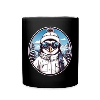 Cute Penguin - Full Colour Mug - black - Front